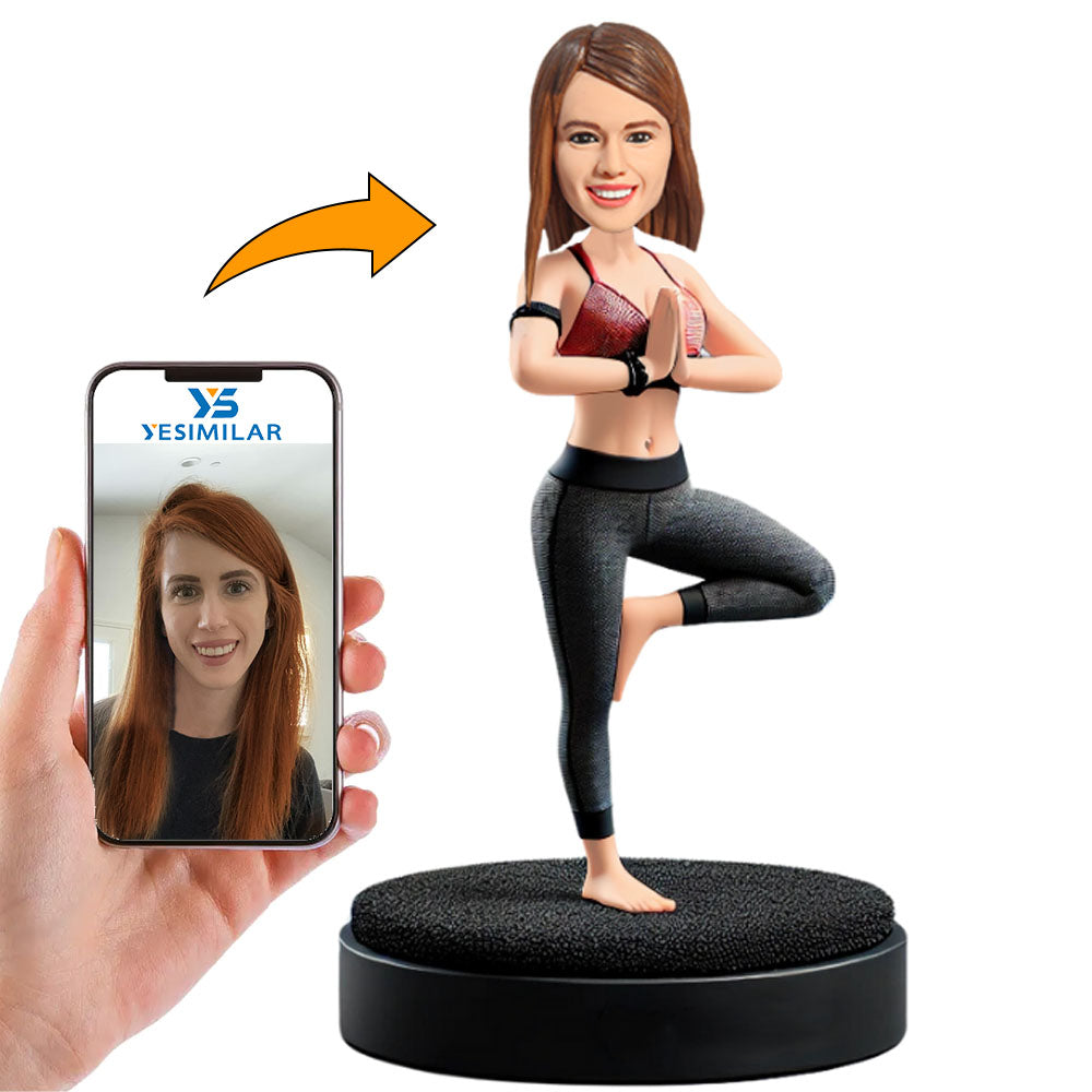 Sexy Yoga Woman Custom Bobbleheads