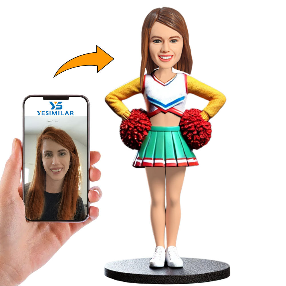 Beautiful Cheerleader Girl Custom Bobbleheads
