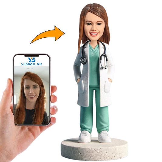 Female Doctor Medical Custom Bobbleheads