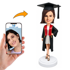 Happy Graduation Woman Custom Bobbleheads