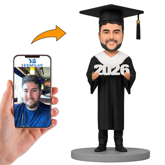 Happy Graduation 2026 Man Custom Bobbleheads