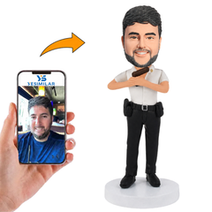Policeman with Gun Custom Bobbleheads