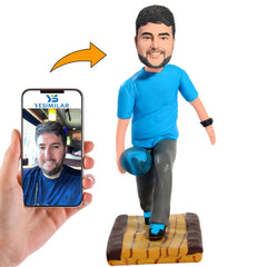 Man Playing Bowling Custom Bobbleheads