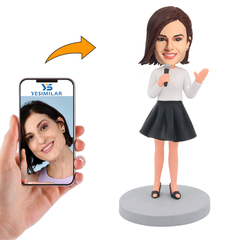 Female Singer Custom Bobbleheads