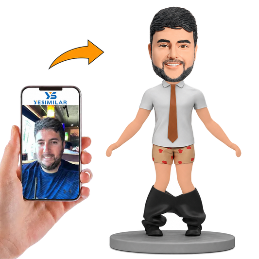 Man Taking Off Pants Custom Bobbleheads