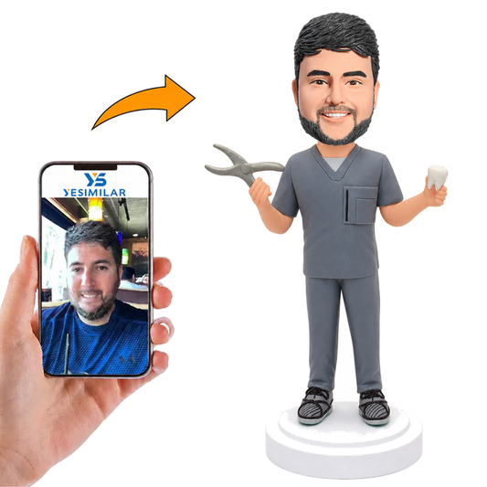Dental Male Doctor Custom Bobbleheads