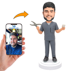 Dental Male Doctor Custom Bobbleheads