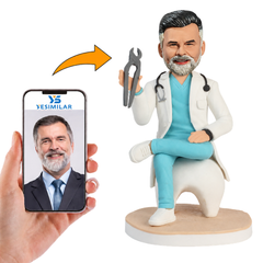 Dentist Sitting on Tooth Custom Bobbleheads