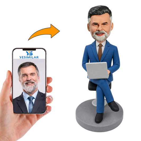 Boss Sitting on Chair at Office Custom Bobbleheads