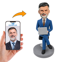 Boss Sitting on Chair at Office Custom Bobbleheads