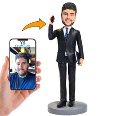 Business Man on the Phone Custom Bobbleheads