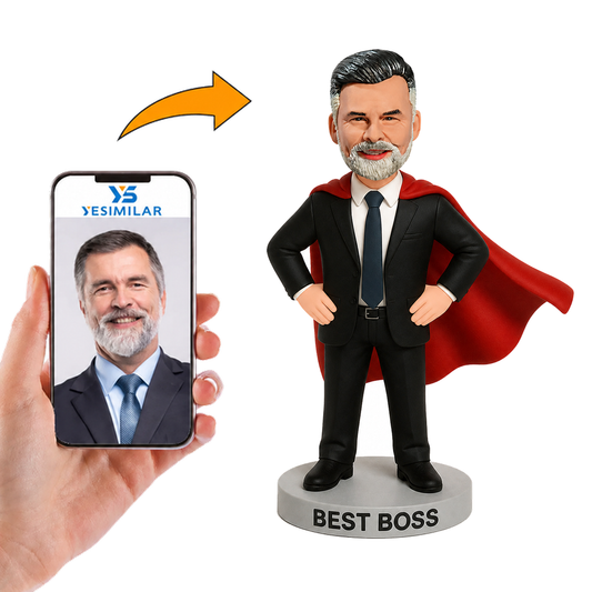 Best Boss with Cape Custom Bobbleheads