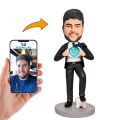 Male Superhero Dentist Custom Bobbleheads