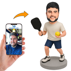 Pickleball Player Custom Bobbleheads