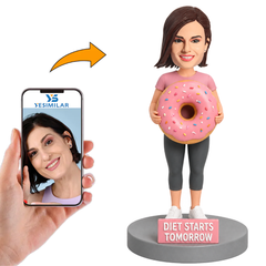Tomorrow Diet Starts Custom Bobbleheads