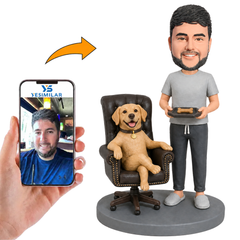 Dog Is The Real Boss Custom Bobbleheads