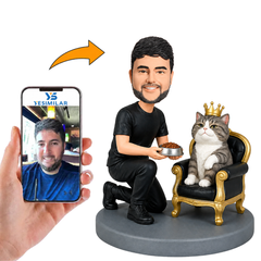 Cat Is The Real Boss Custom Bobbleheads