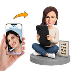 Phone Addict Custom Bobbleheads
