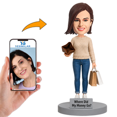 Where Did My Money Go Custom Bobbleheads
