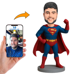 Superman Raised Fist Custom Bobbleheads
