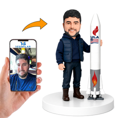 Man with Rocket Custom Bobbleheads