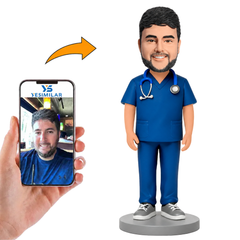 Doctor in Surgical Gown Custom Bobbleheads
