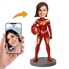 Female Iron Hero Custom Bobbleheads