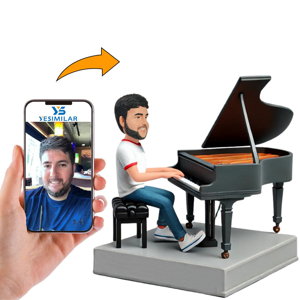 Pianist Musician Style Custom Bobbleheads