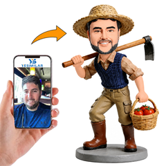 Vegetable Farmer Custom Bobbleheads