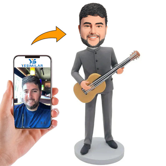 Ukulele Player Musicians Custom Bobbleheads