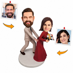 Touch Butt Couple Custom Bobblehead