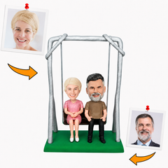 Swing Old Couple Custom Bobbleheads