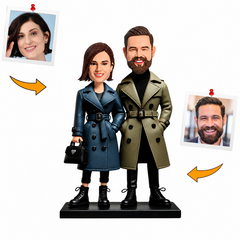 Windbreaker Clothes Casual Cool Couple Custom Bobbleheads