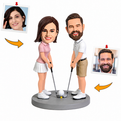 Golf Couples' Swing Action Custom Bobbleheads