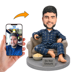 Personalized Couch Potato Custom Bobbleheads