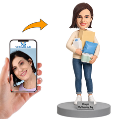 Forgot My Shopping Bag Custom Bobbleheads