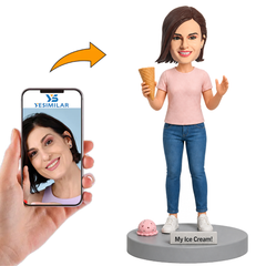 Dropped Ice Cream Scoop Custom Bobbleheads