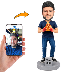 Pizza Is Too Hot Custom Bobbleheads