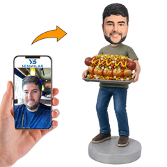 Too Many Hot Dog Toppings Custom Bobbleheads