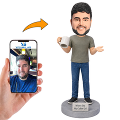 Where Did My Coffee Go? Custom Bobbleheads