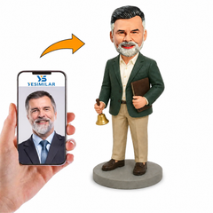 Custom School Principal Bobblehead - Personalized Education Leader Gift