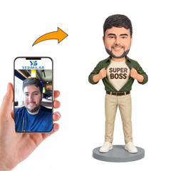 Custom Boss Bobblehead - Personalized Business Leader Gift