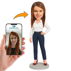 Custom Boss Bobblehead - Personalized Female Boss Gift
