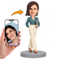 Custom Boss Bobblehead - Personalized Business Woman Gift