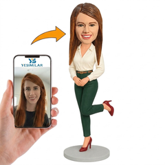 Custom Boss Bobblehead - Personalized Gift For Female Boss