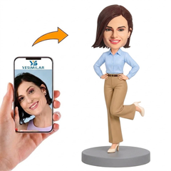 Custom Boss Bobblehead - Personalized Female Executive Gift
