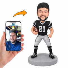 Custom Las Vegas Raiders Football Bobblehead - Personalized Raiders Fan Gift