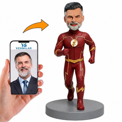 Custom The Flash Running Pose Bobblehead
