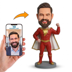 Custom Shazam Fist Pose Bobblehead