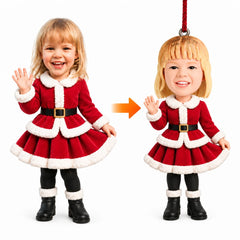 Fully Customizable Child Christmas Bobblehead Ornament